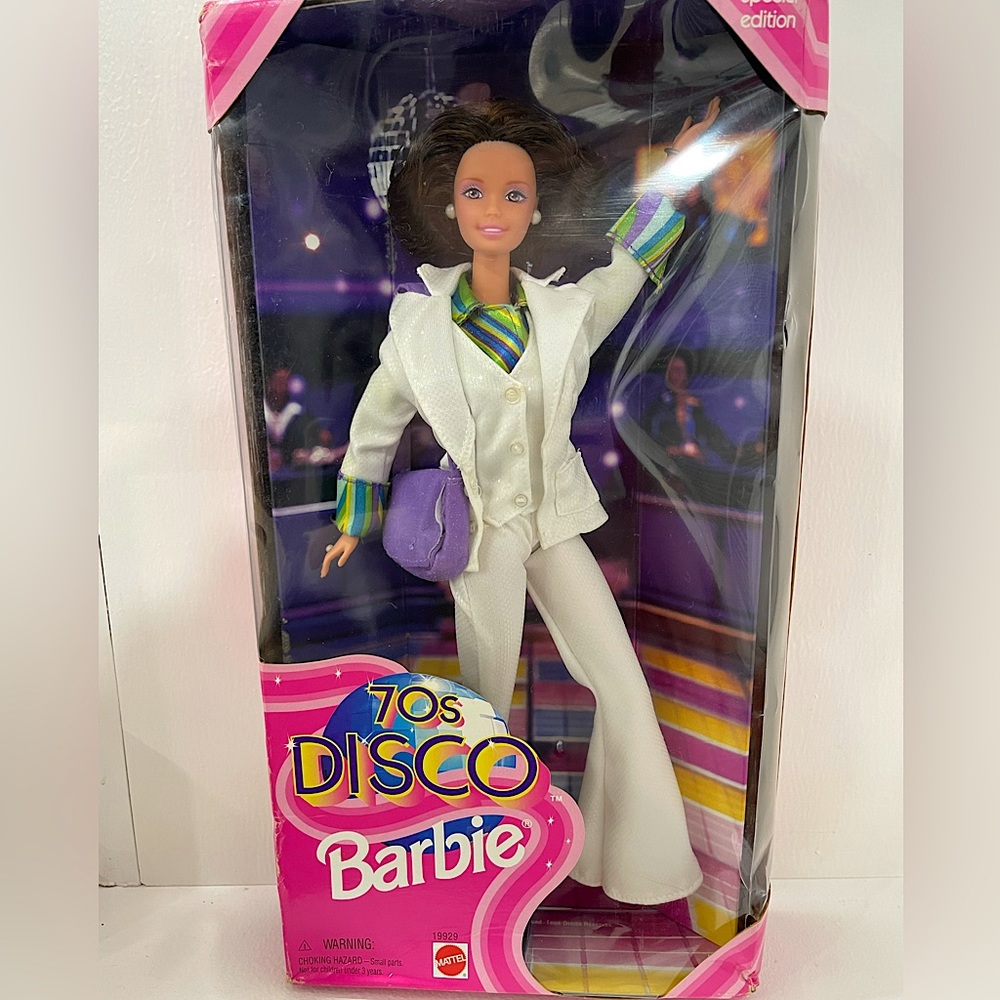 70s Disco Barbie Doll Special Edition Blonde #19928 Mattel NRFB NIB collectible